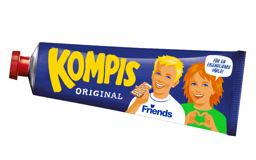 Kalles kaviar Kompis tub i samarbete med Friends